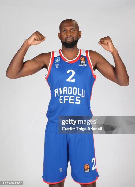 Chris Singleton, #2 poses during the Anadolu Efes Istanbul 2019/2020 Turkish Airlines EuroLeague Media Day at Sinan Erdem Dome on September 23, 2019...