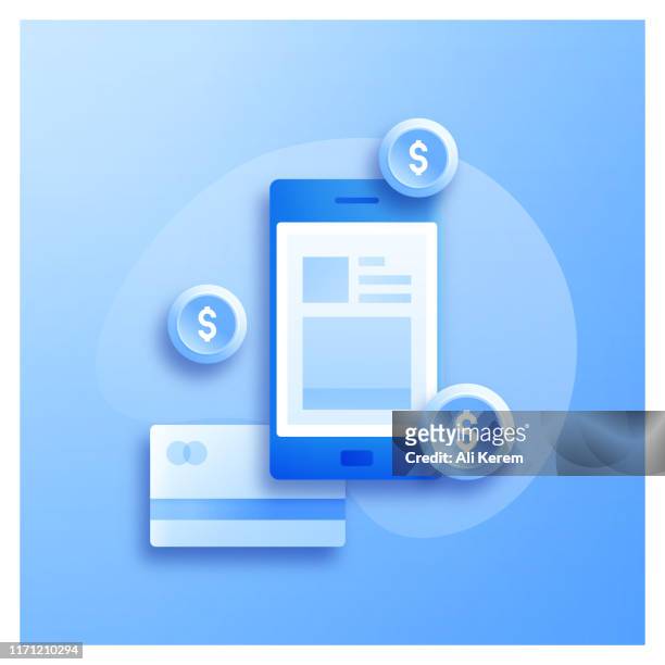 mobiles bezahlen - credit card reader stock-grafiken, -clipart, -cartoons und -symbole