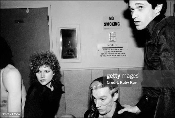American punk rock band The Cramps relaxing after performing live at Napa State Hospital, a psychiatric hospital in Napa, California, 13th June 1978.
