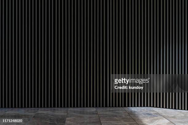 abstract background from black wall with floor and sunlight. - wall building feature stock pictures, royalty-free photos & images