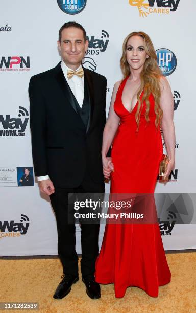 Gerald Kane and Karen Dabby attend the eZWay Awards Golden Gala at Center Club Orange County on August 30, 2019 in Costa Mesa, California.