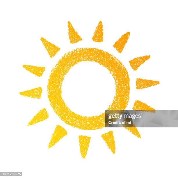 sun - chalk circle stock illustrations