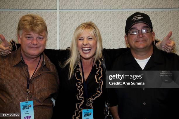 Dan Dotson, Laura Dotson, Dave Herster at the LA Convention Center during the Reality Rocks reality show convention, on April 10, 2011 in Los...