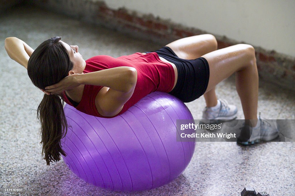 Female working out.