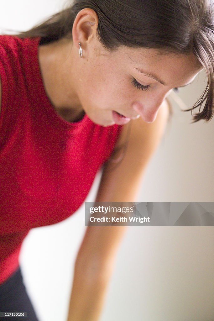 Female working out.