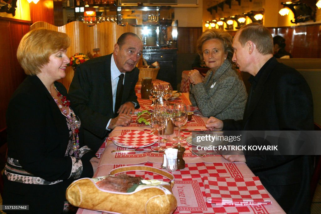 FRANCE-RUSSIE-CHIRAC-POUTINE