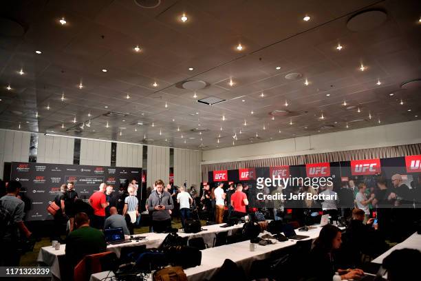 General view during the UFC Fight Night Ultimate Media Day at the Radisson Blu Scandinavia Hotel on September 26, 2019 in Copenhagen, Denmark.