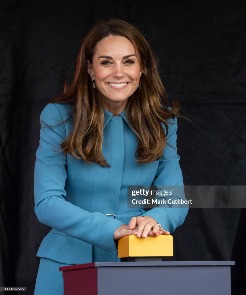 The Duke & Duchess Of Cambridge Attend The Naming Ceremony For The RSS Sir David Attenborough