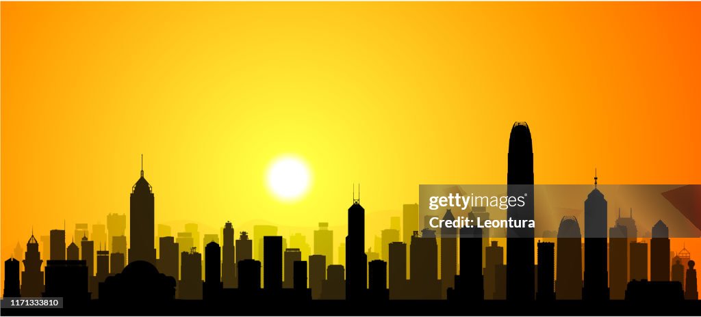 Hong Kong Skyline (All Buildings Are Complete and Moveable)