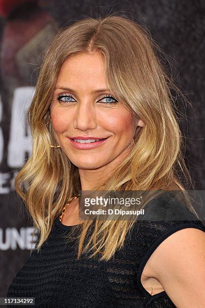 Cameron Diaz attends the New York premiere of "Bad Teacher" at the Ziegfeld Theatre on June 20, 2011 in New York City.