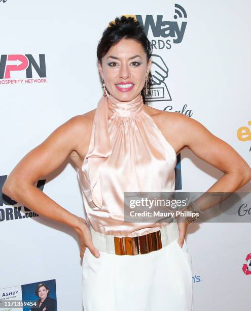 Katerina Cozias attends the eZWay Awards Golden Gala at Center Club Orange County on August 30, 2019 in Costa Mesa, California.