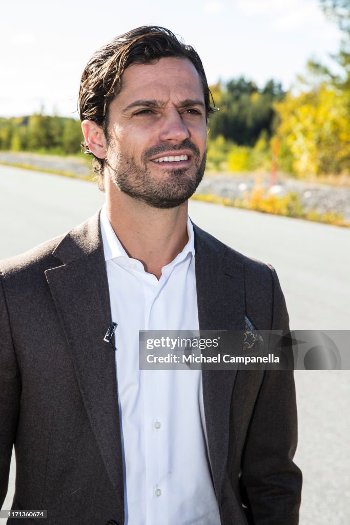 Prince Carl Philip Of Sweden Visits at eRoadArlanda