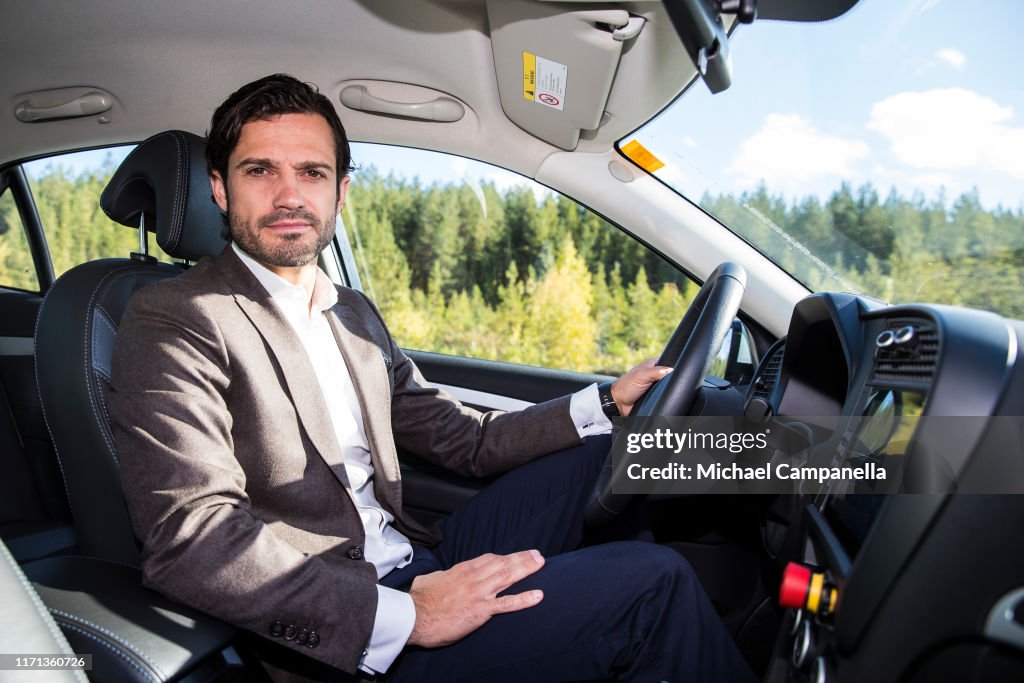 Prince Carl Philip Of Sweden Visits at eRoadArlanda