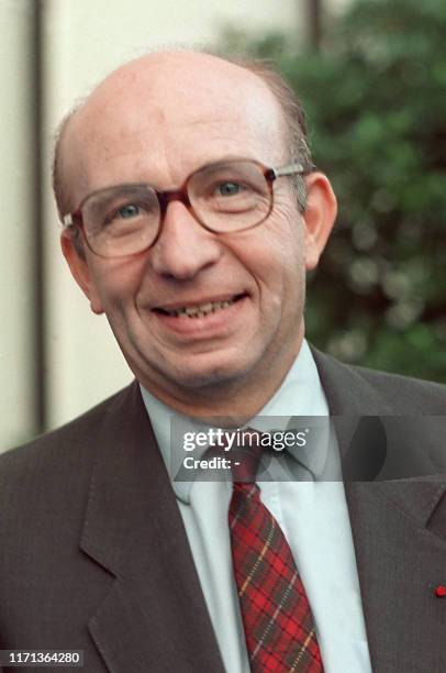 Photo datée du 8 septembre 1988 de Jacques Friedmann, président-directeur général d'Air France, prise le lors du 40ème anniversaire "Aeroflot". Le...