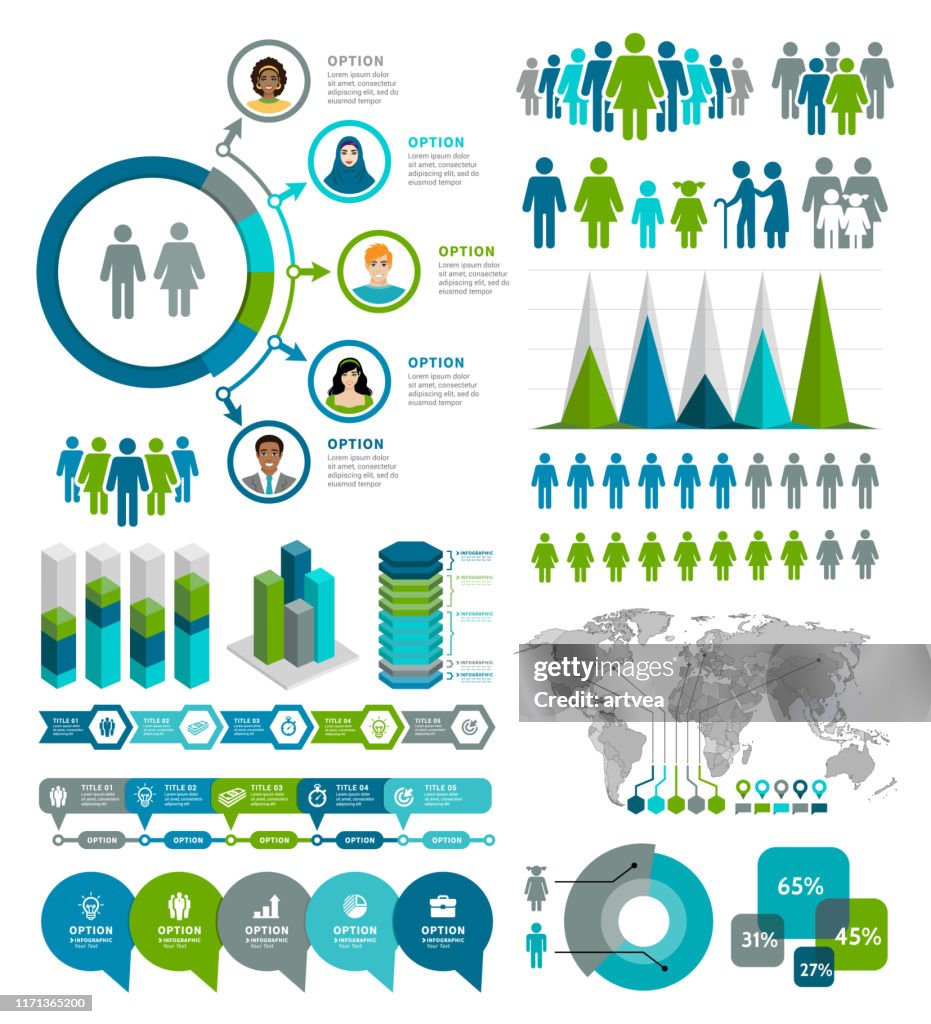 Demographics Infographic Elements High-Res Vector Graphic - Getty Images
