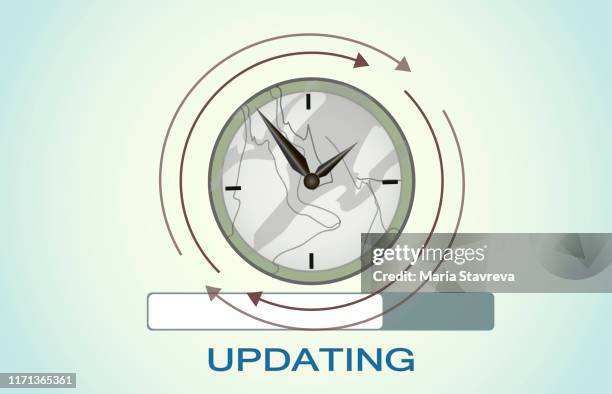 time icon. update clock or deadline symbol. - company update stock illustrations