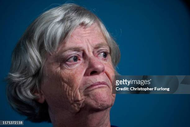 Brexit Party MEP Ann Widdecombe during the Brexit Party Conference tour at the Kent Event Centre, Kent Showground on September 26, 2019 in Maidstone,...