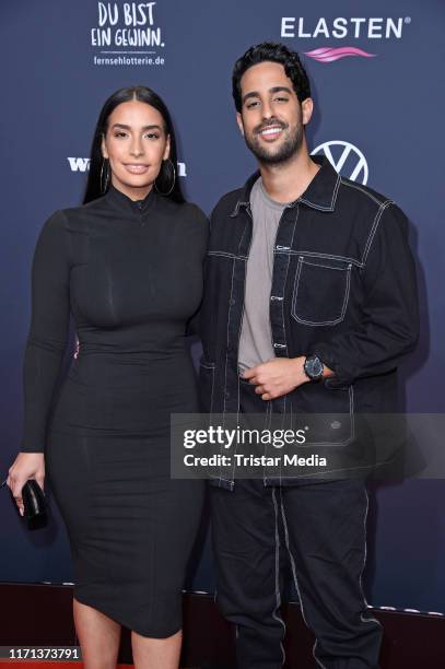 Sami Slimani and his sister Lamiya Slimani attend the YouTube Goldene Kamera Digital Awards at Kraftwerk on September 26, 2019 in Berlin, Germany.