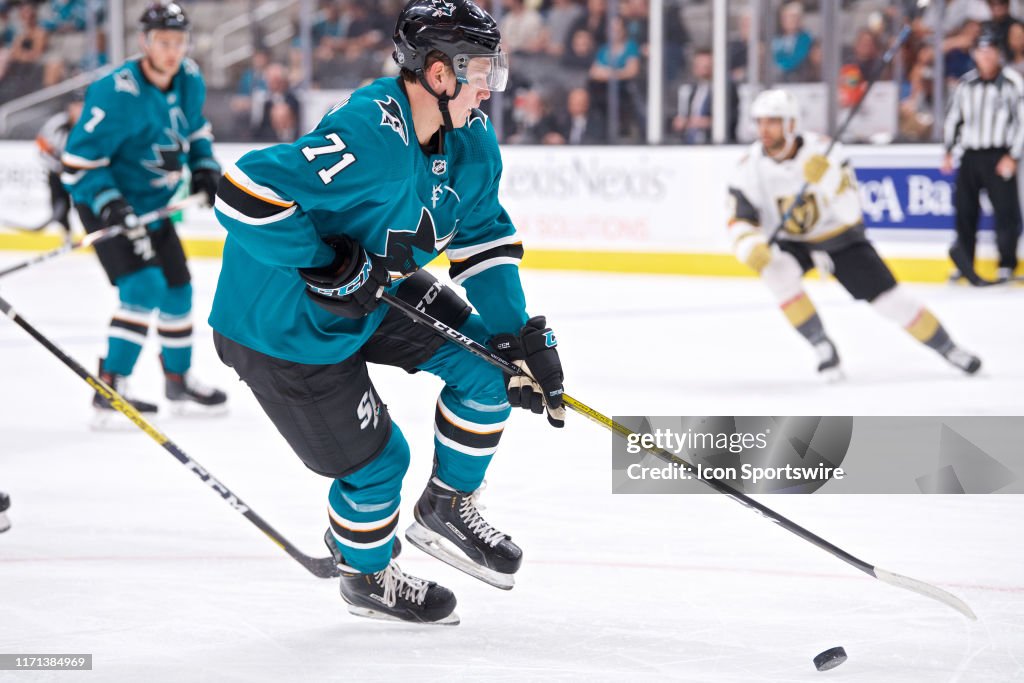 NHL: SEP 21 Preseason - Golden Knights at Sharks