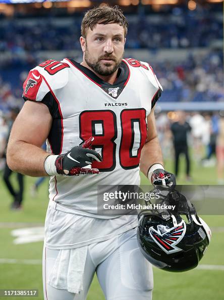 Luke Stocker Luke Stocker of the Atlanta Falcons is seen after the game against ...