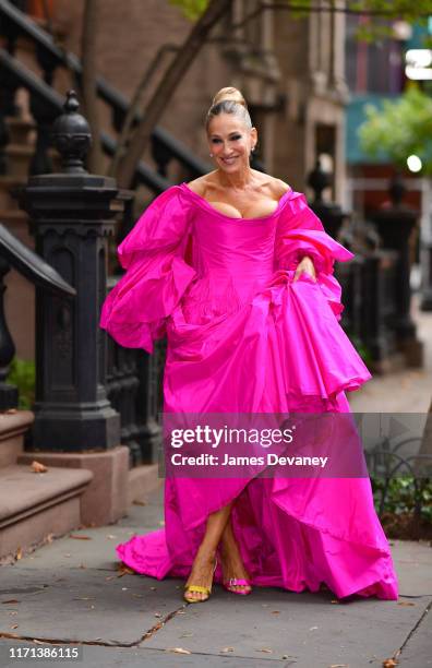 Sarah Jessica Parker seen on the streets of the West Village on September 26, 2019 in New York City.