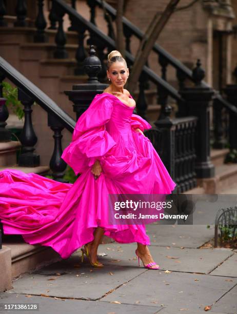 Sarah Jessica Parker seen on the streets of the West Village on September 26, 2019 in New York City.