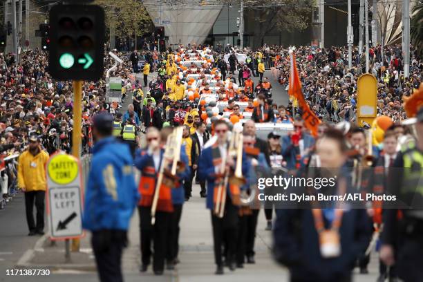 General view during the Toyota AFL Grand Final Parade on September 27, 2019 in Melbourne, Australia.