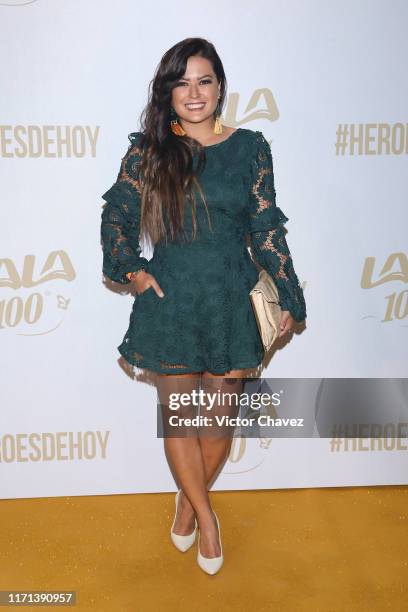 Mariana Echeverria attends the LaLa 100 recognize the new heroes golden carpet & show at Foro Hipodromo on September 26, 2019 in Mexico City, Mexico.