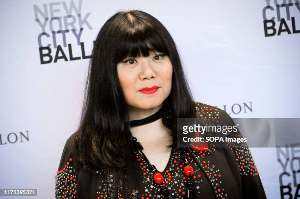 Fashion Designer Anna Sui attends the NYC Ballet Fall Fashion Gala held at Lincoln Center in New York City.