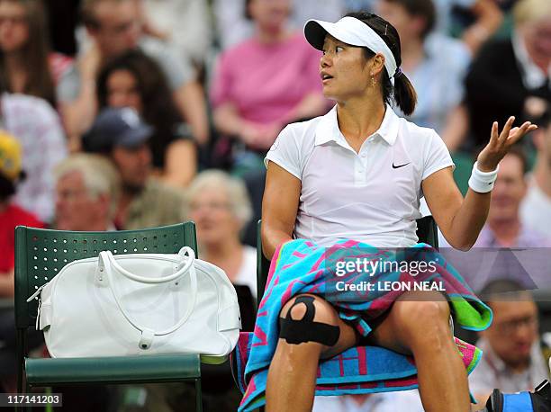 Li Na Ball Chinese player Li Na reacts as she plays with German player Sabine ...