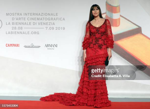 Monica Bellucci attends the "Irreversible" Red Carpet during the 76th Venice Film Festival at Sala Grande on August 31, 2019 in Venice, Italy.