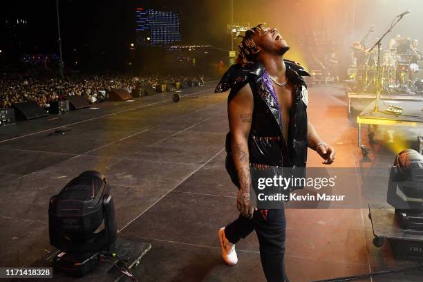 Juice Wrld performs onstage during Made In America - Day 1 at Benjamin Franklin Parkway on August 31, 2019 in Philadelphia, Pennsylvania.