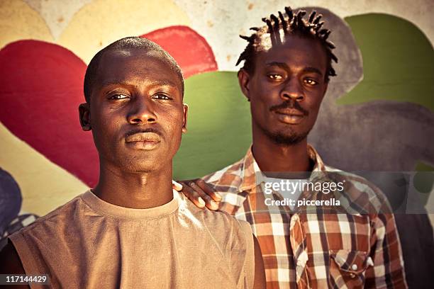 two africans men - sénégal migration stock pictures, royalty-free photos & images