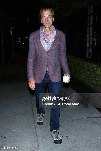 Julian Sands is seen on September 26, 2019 at Los Angeles.