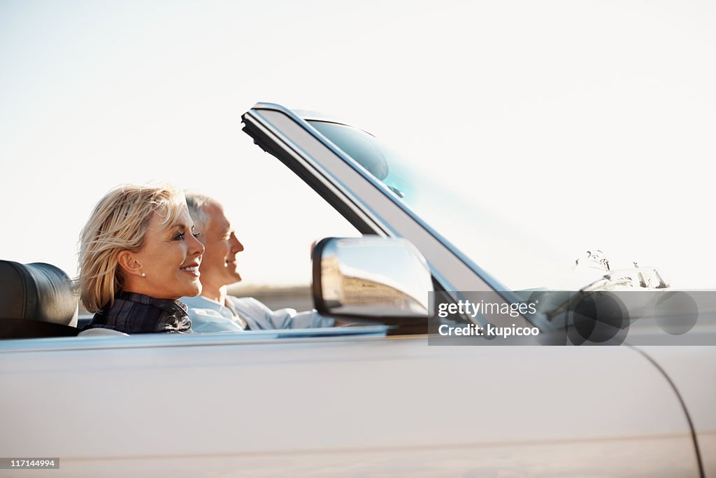 Senior woman excited about the vacation