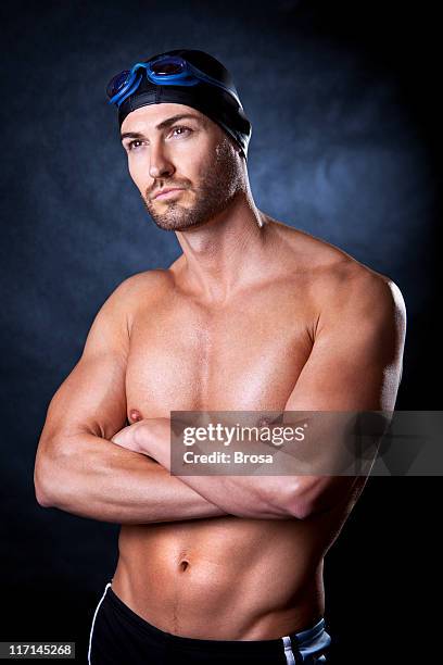 the swimmer - badkläder bildbanksfoton och bilder