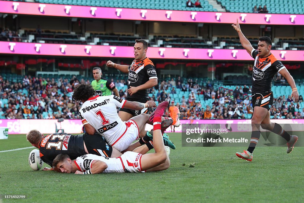 NRL Rd 24 - Dragons v Tigers