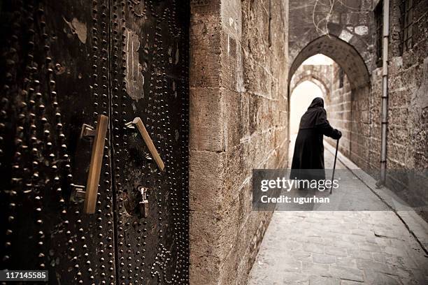 porta d'imbarco - aleppo citadel foto e immagini stock