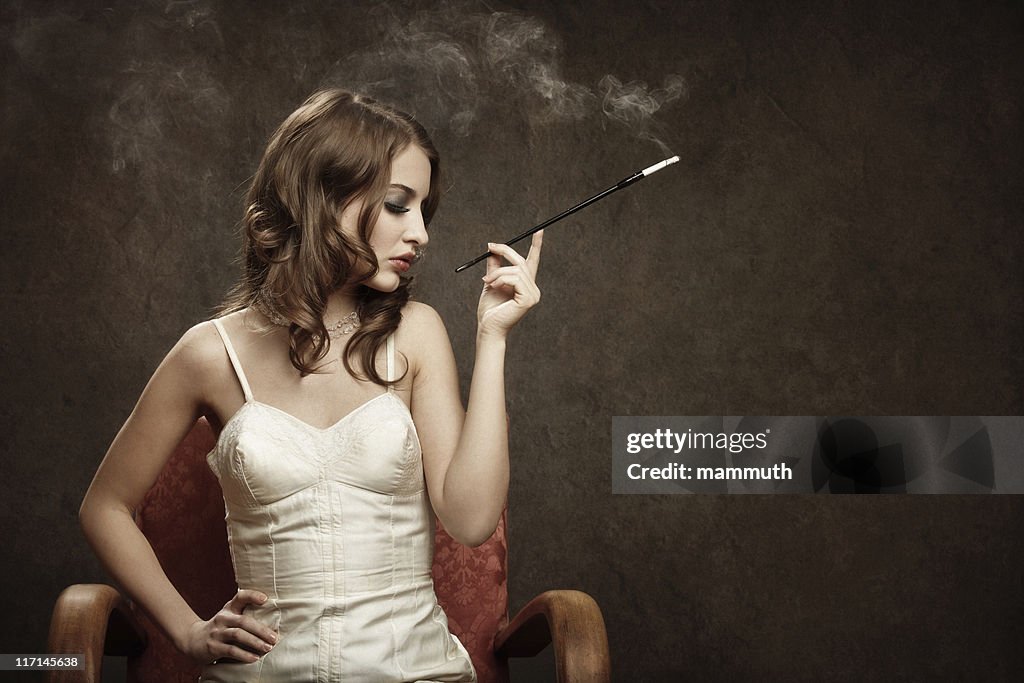 Rauchen bad girl-Retro-style