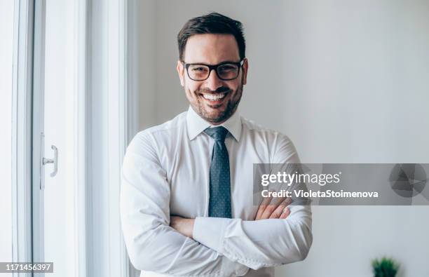 portrait of successful businessman - bankers stock pictures, royalty-free photos & images