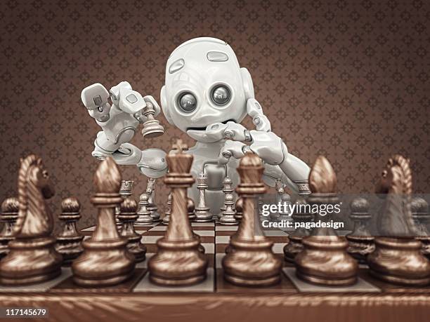 artificial intelligence - 3d chess stock pictures, royalty-free photos & images