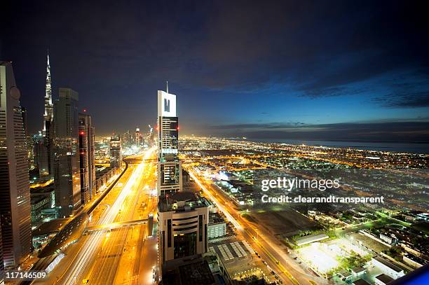 dubai at night - burj al arab night stock pictures, royalty-free photos & images