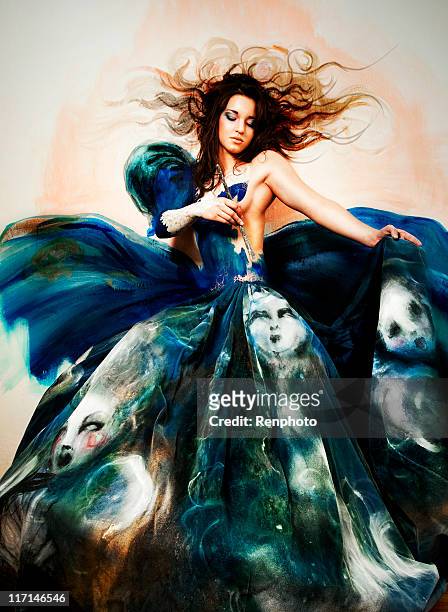 creative art fashion - high fashion stock pictures, royalty-free photos & images