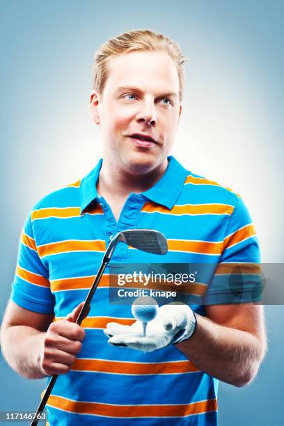 male golfer - high contrast athlete stock pictures, royalty-free photos & images