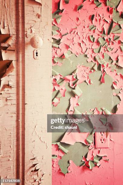 peeling pink - peeling off stock pictures, royalty-free photos & images