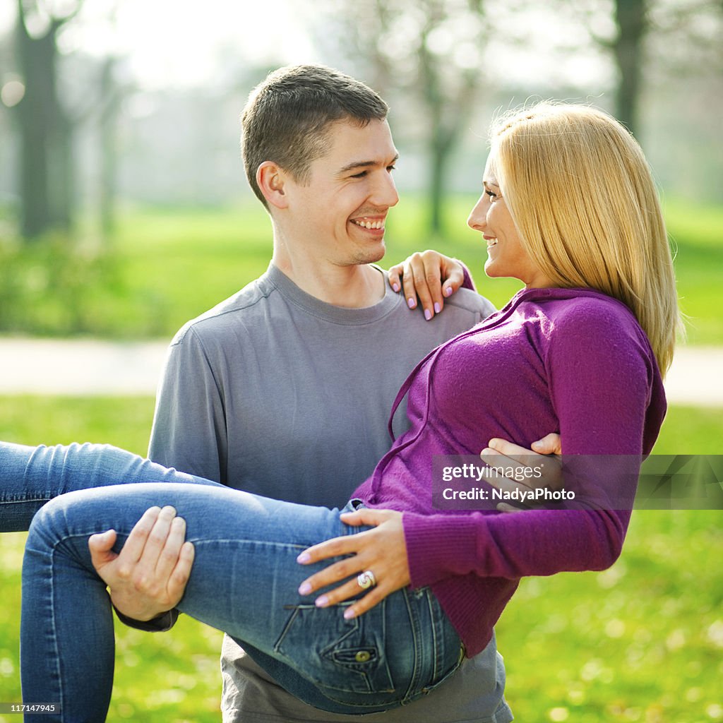 Pareja en el parque