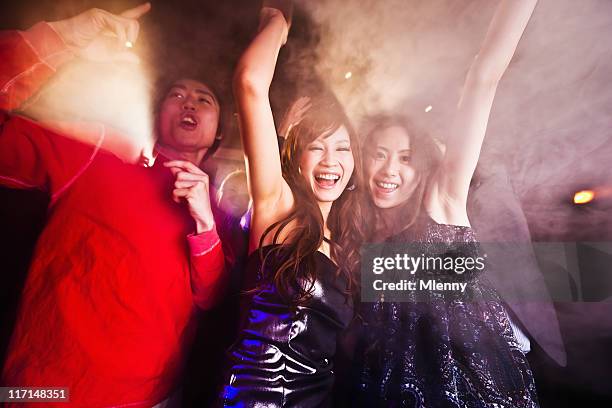 club party going out and dancing in tokyo japan - girl swing stockfoto's en -beelden