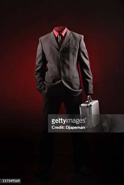 invisible man - man with cravat stock pictures, royalty-free photos & images