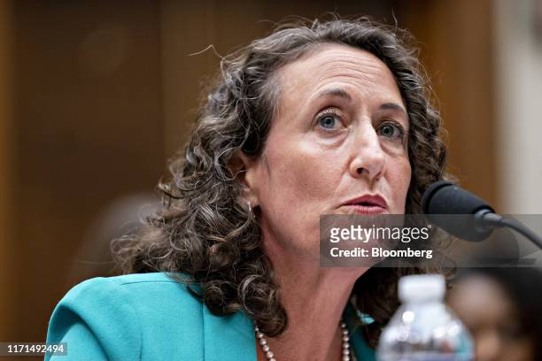 Kathryn Boockvar, acting secretary of the commonwealth with the Pennsylvania Department of State, speaks during a House Judiciary Committee hearing...