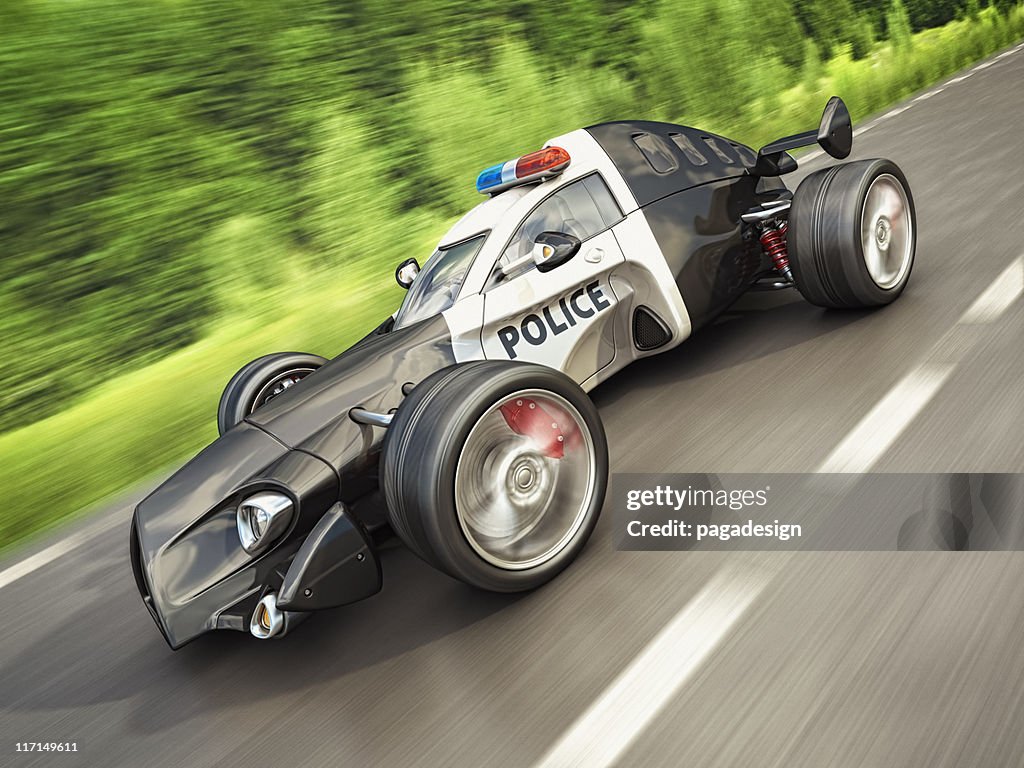 警察レースカー